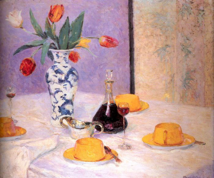Bernhard Gutmann Tulips And Yellow Tea Service